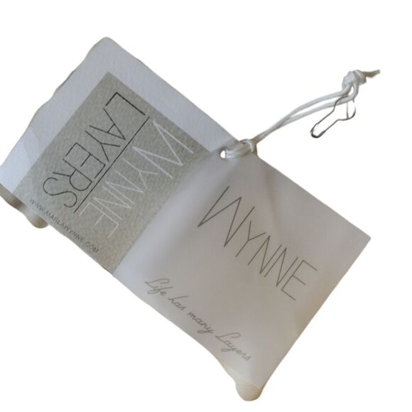 Wynne Layers Ivory Stretch Plus Size 2X Wide Leg Gathered Hemline - Picture 4 of 4